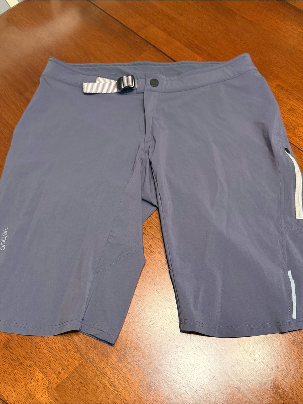 Velocio Trail Shorts Mens M Cycling Adjustable Waist Reflective Quick Dry MTB